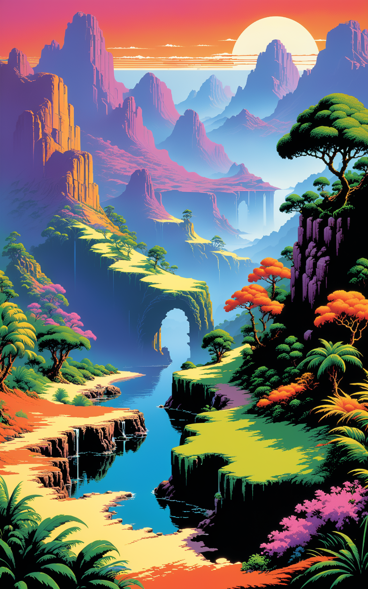 03598-3936206419-Landscape masterpiece, steeped in the aesthetic appeal of the Amiga demoscene, represented through a stunning blend of EGA, CGA,.png